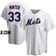 A.J. Minter Men's New York Mets White Replica Home Jersey