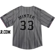 A.J. Minter Toddler New York Mets Limited Graphite 2024 City Connect Jersey