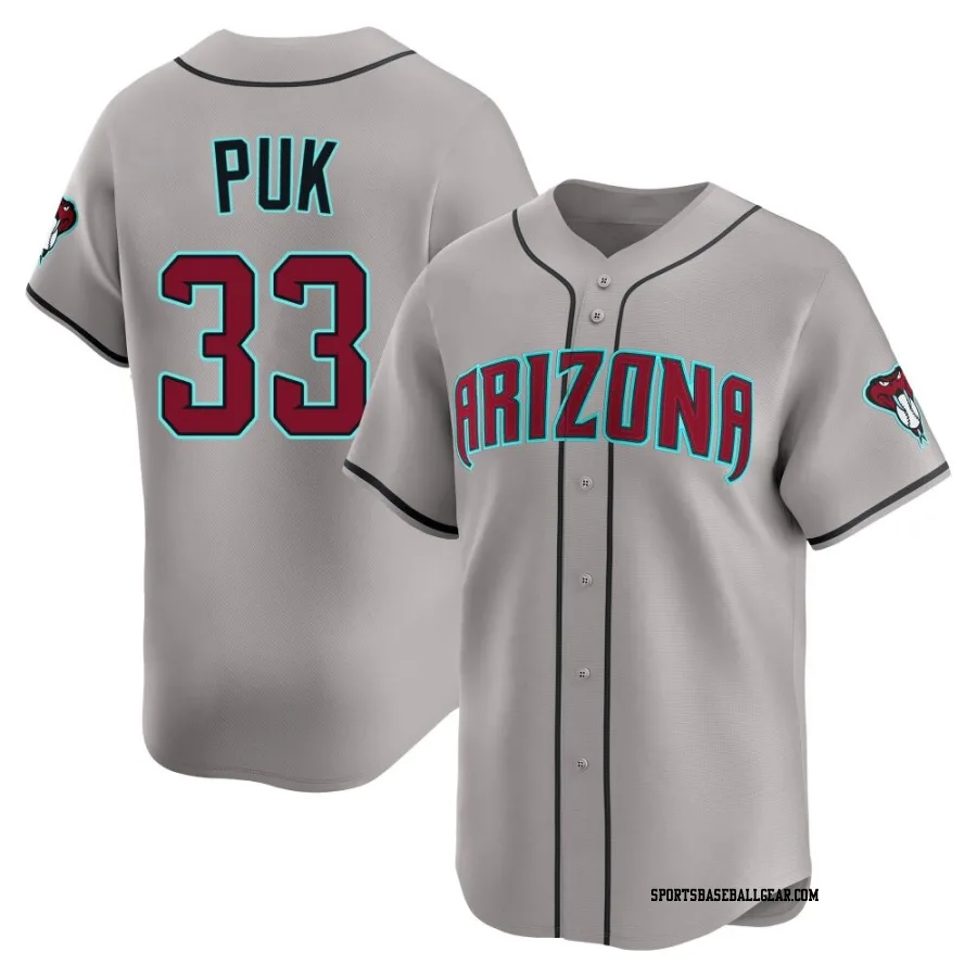 A.J. Puk Youth Arizona Diamondbacks Gray Limited Alternate Jersey