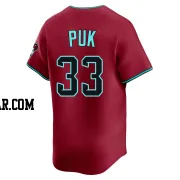 A.J. Puk Youth Arizona Diamondbacks Red Limited Alternate Jersey