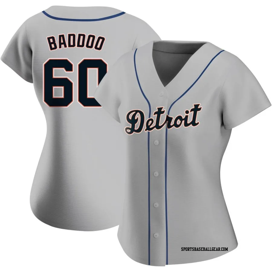 Akil Baddoo Women's Detroit Tigers Gray Authentic Road Jersey