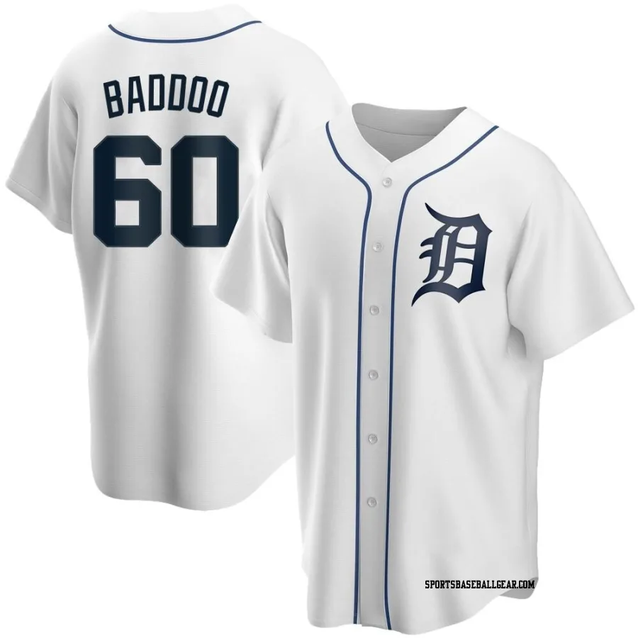 Akil Baddoo Youth Detroit Tigers White Replica Home Jersey