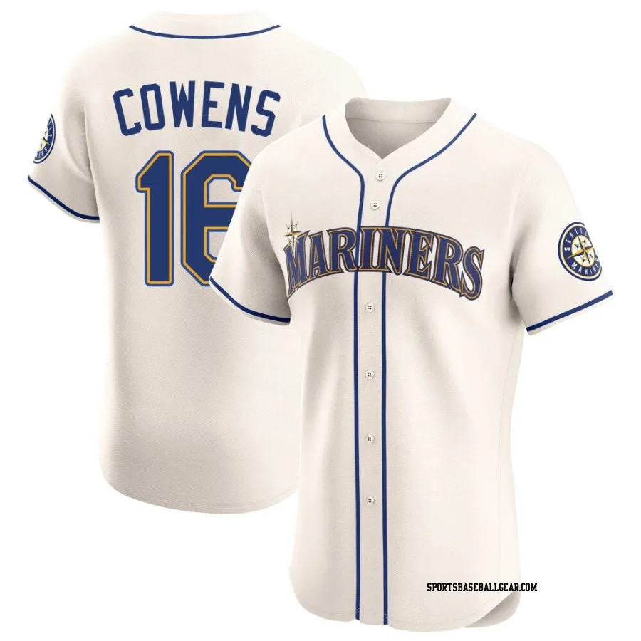 Al Cowens Men's Seattle Mariners Cream Elite Alternate Jersey