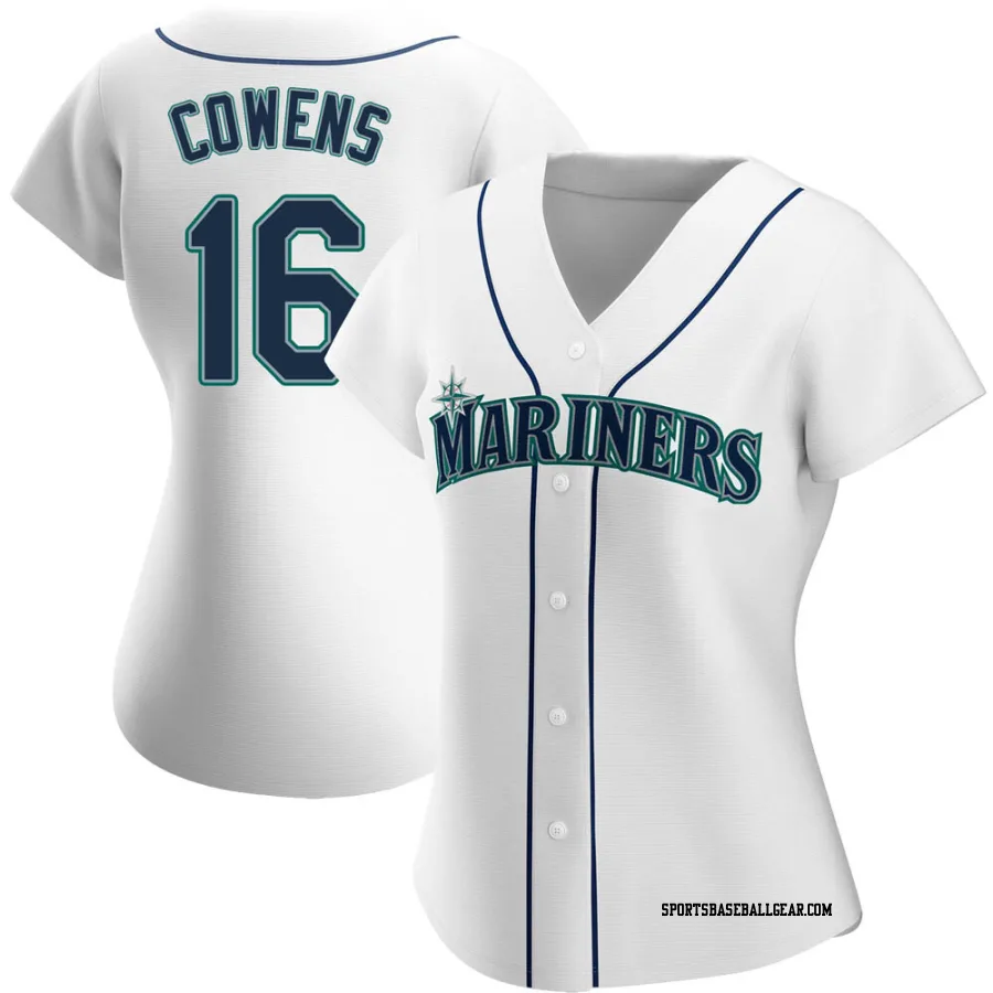 Al Cowens Women's Seattle Mariners White Replica Home Jersey