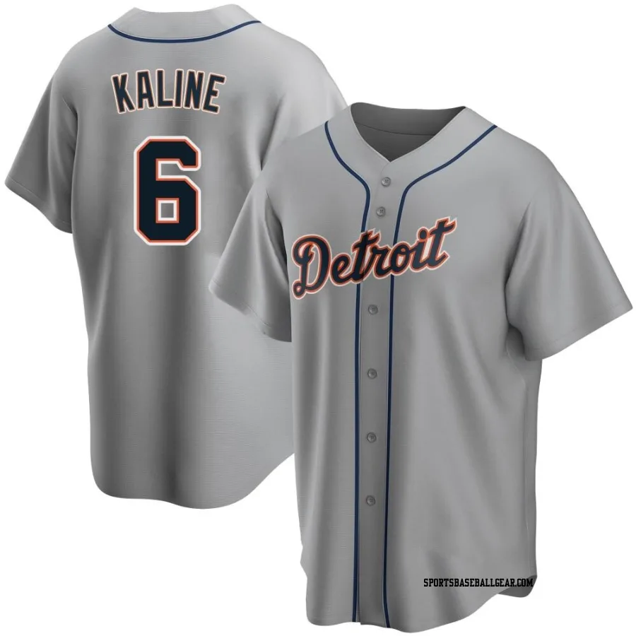 Al Kaline Men's Detroit Tigers Gray Replica Road Jersey