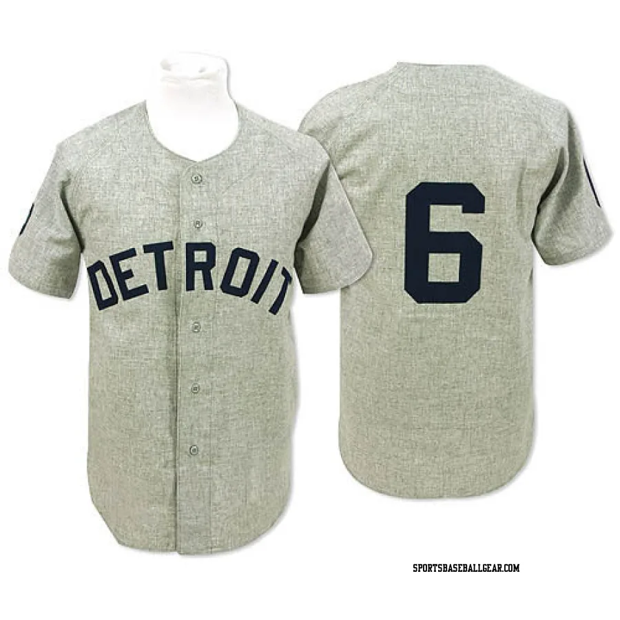Al Kaline Men's Detroit Tigers Grey Authentic 1968 Throwback Jersey