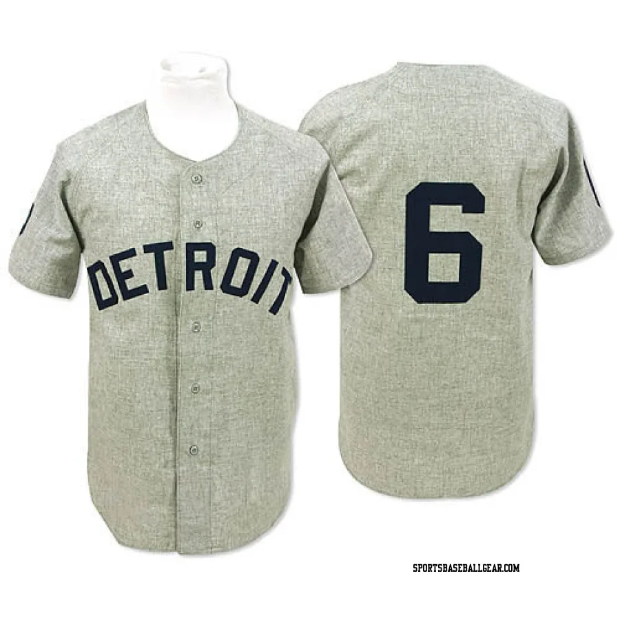 Al Kaline Men's Detroit Tigers Grey Replica 1968 Throwback Jersey
