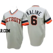 Al Kaline Men's Detroit Tigers Grey Replica 1984 Throwback Jersey