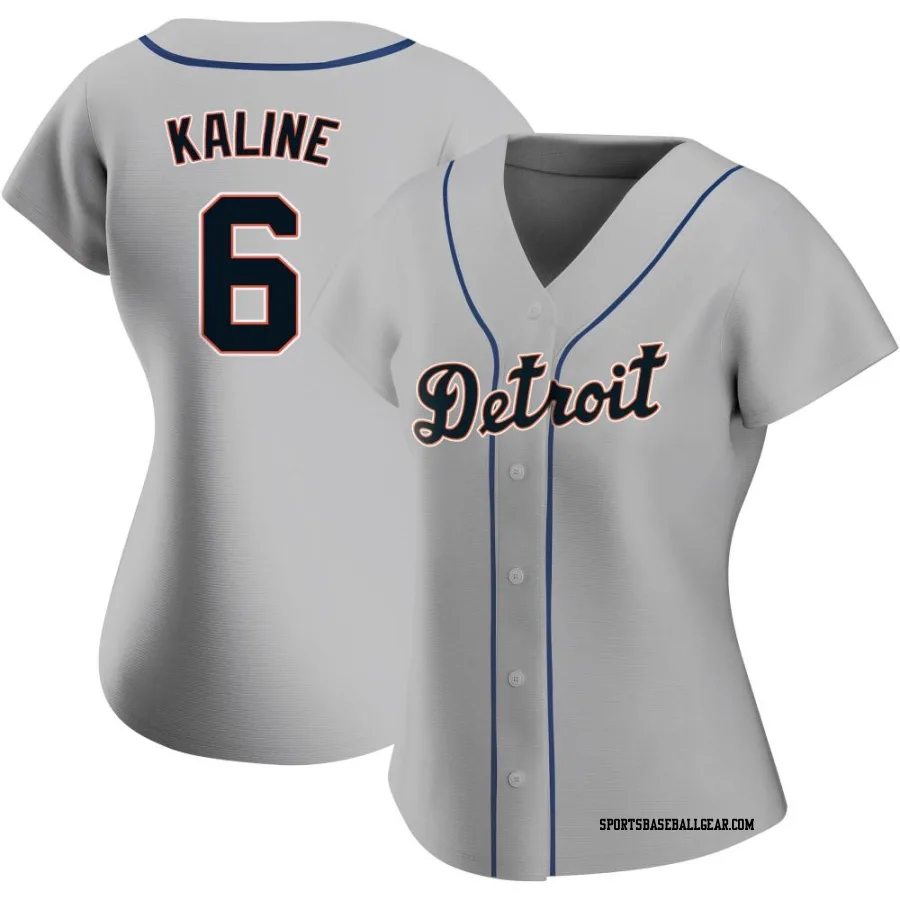 Al Kaline Women's Detroit Tigers Gray Authentic Road Jersey