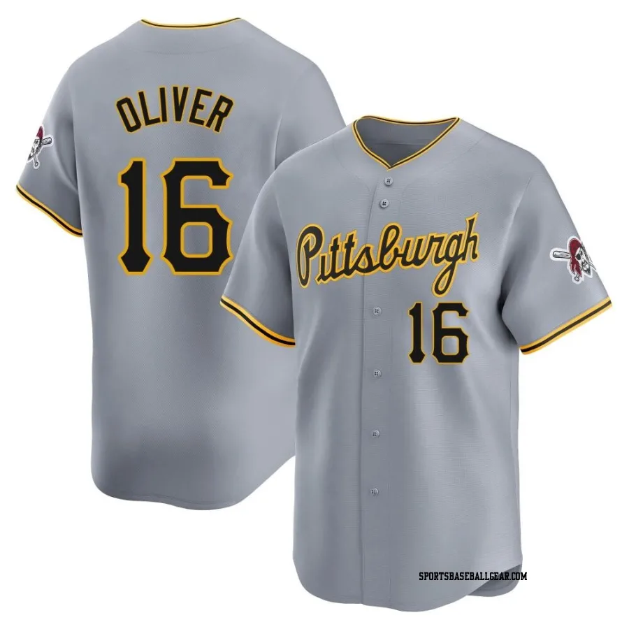Al Oliver Men's Pittsburgh Pirates Gray Limited Away Jersey