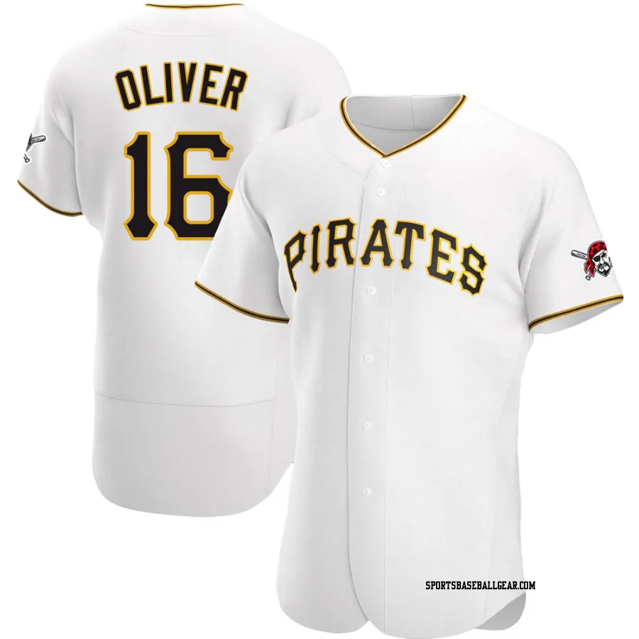 Al Oliver Men's Pittsburgh Pirates White Authentic Home Jersey