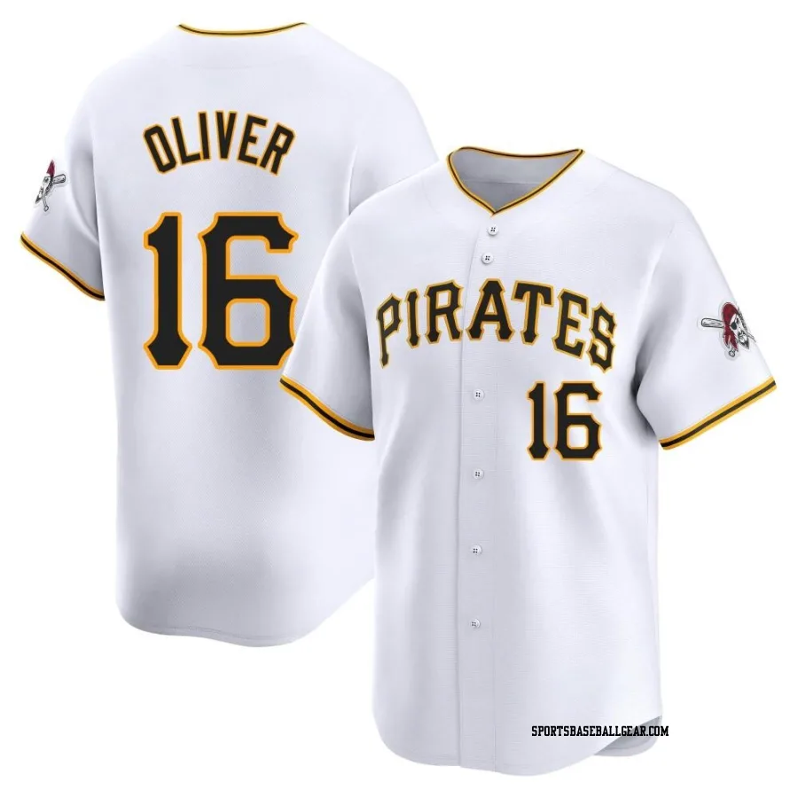 Al Oliver Men's Pittsburgh Pirates White Limited Home Jersey