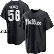 Alan Rangel Men's Philadelphia Phillies Black/White Replica Jersey