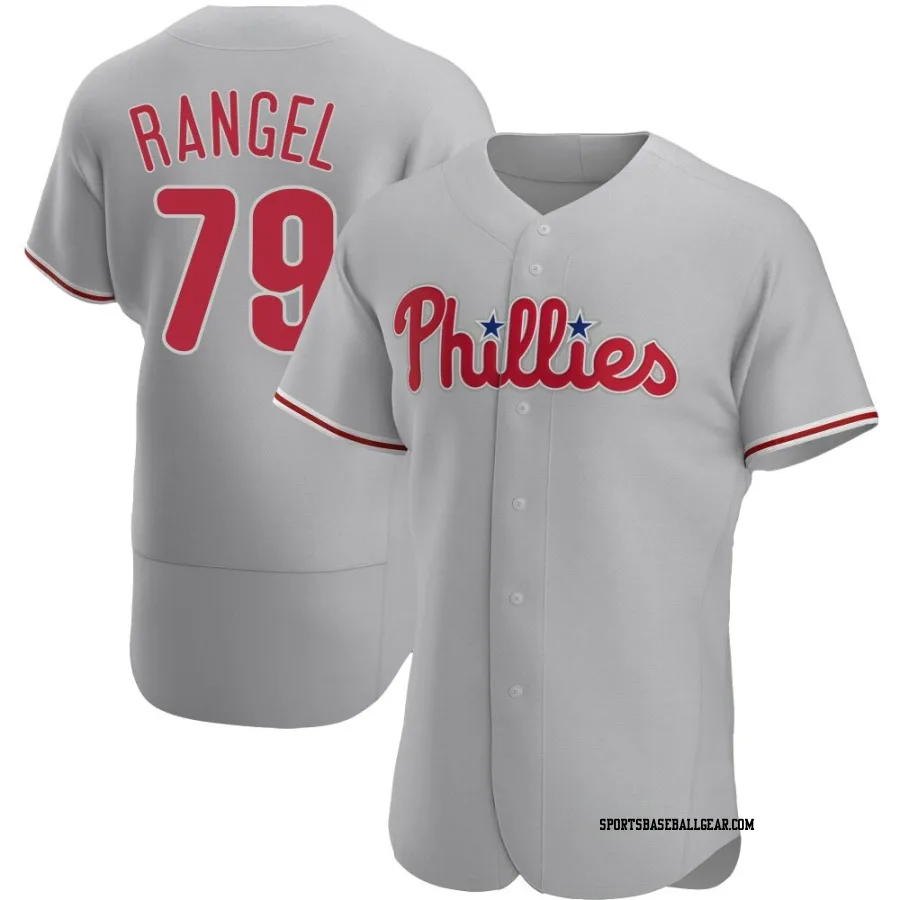 Alan Rangel Men's Philadelphia Phillies Gray Authentic Road Jersey