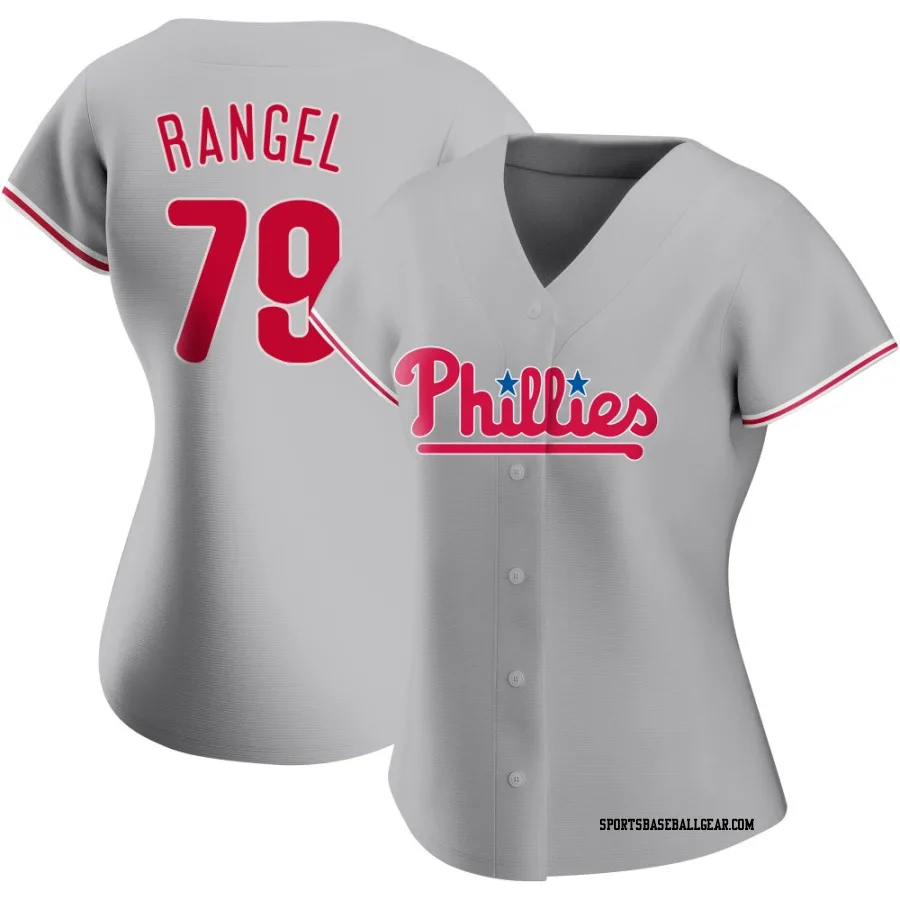 Alan Rangel Women's Philadelphia Phillies Gray Authentic Road Jersey