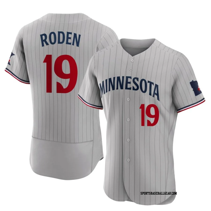 Alan Roden Men's Minnesota Twins Gray Authentic Road Jersey