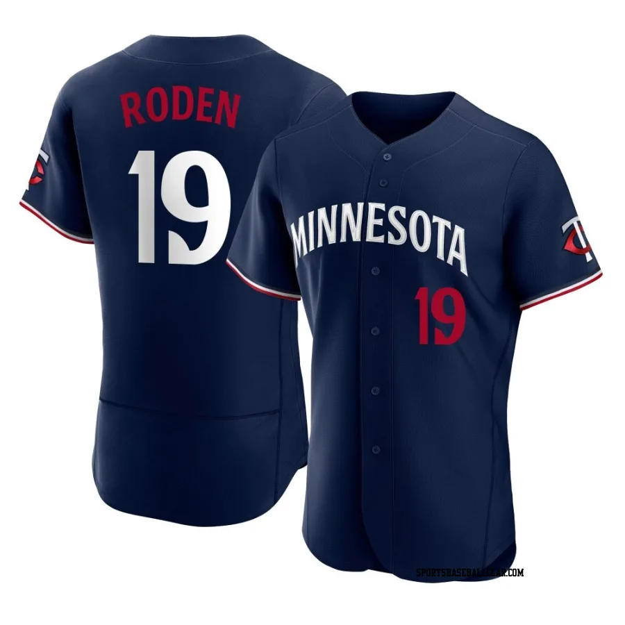 Alan Roden Men's Minnesota Twins Navy Authentic Alternate Jersey