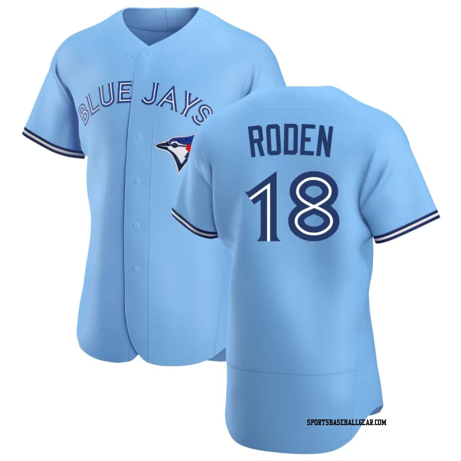 Alan Roden Men's Toronto Blue Jays Blue Authentic Powder Alternate Jersey