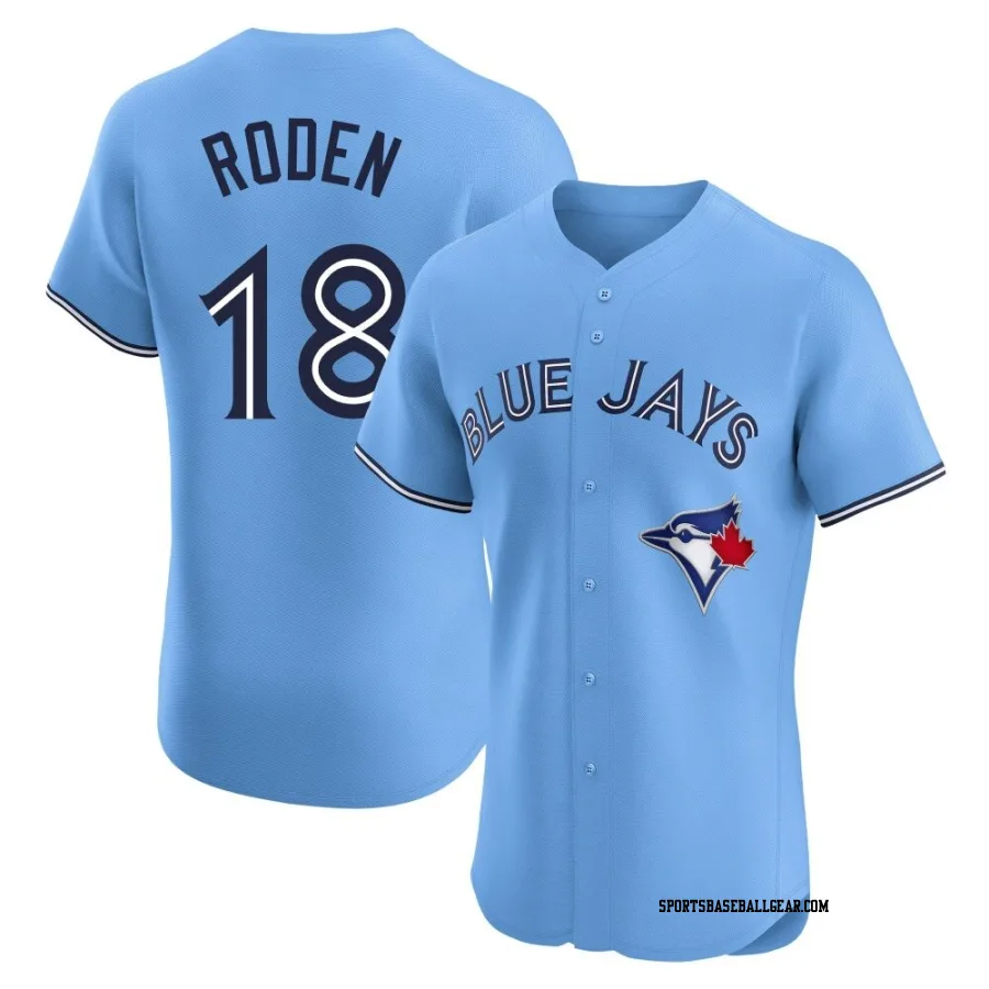 Alan Roden Men's Toronto Blue Jays Blue Elite Powder Alternate Jersey