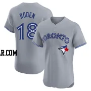 Alan Roden Men's Toronto Blue Jays Gray Elite Road Jersey