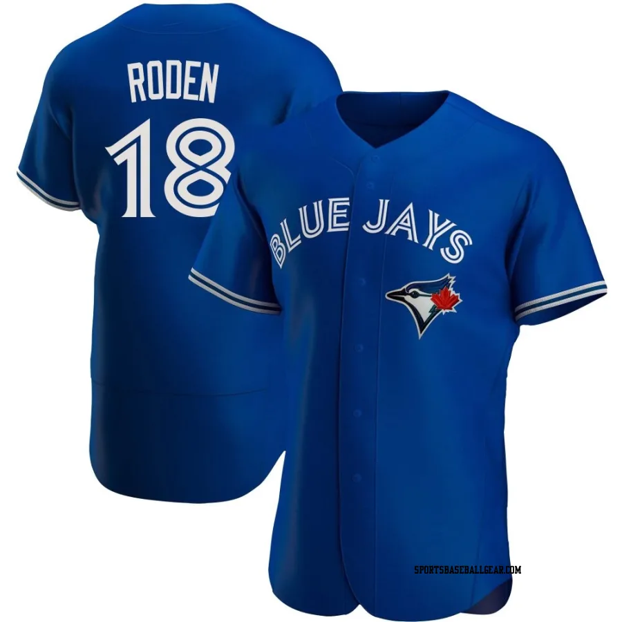 Alan Roden Men's Toronto Blue Jays Royal Authentic Alternate Jersey