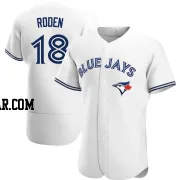 Alan Roden Men's Toronto Blue Jays White Authentic Home Jersey