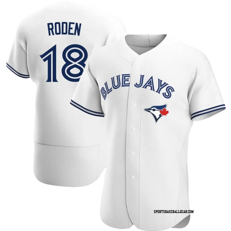 Alan Roden Men's Toronto Blue Jays White Authentic Home Jersey