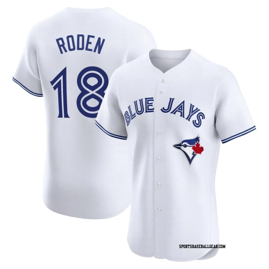 Alan Roden Men's Toronto Blue Jays White Elite Home Jersey
