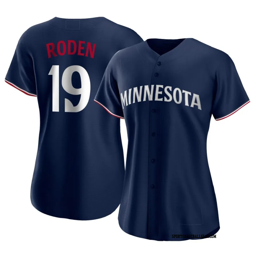 Alan Roden Women's Minnesota Twins Navy Replica Alternate Jersey
