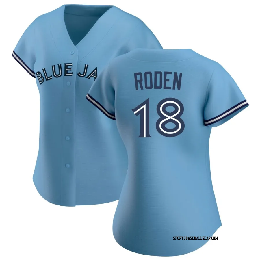 Alan Roden Women's Toronto Blue Jays Blue Authentic Jersey
