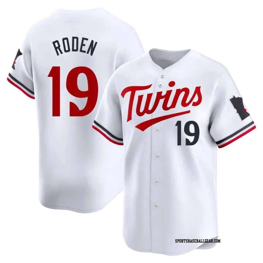 Alan Roden Youth Minnesota Twins White Limited Home Jersey