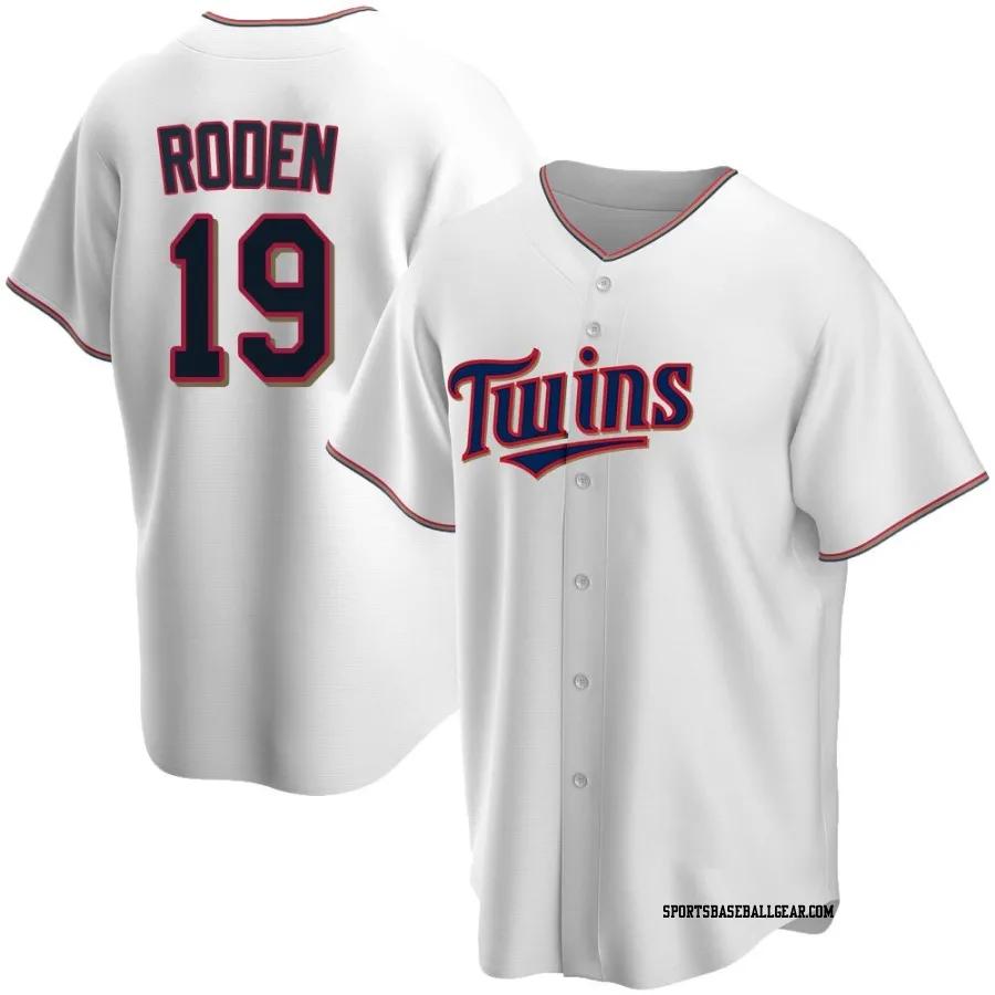 Alan Roden Youth Minnesota Twins White Replica Home Jersey