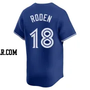 Alan Roden Youth Toronto Blue Jays Royal Limited Alternate Jersey