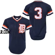 Alan Trammell Men's Detroit Tigers Blue Authentic Throwback Jersey