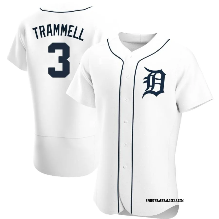 Alan Trammell Men's Detroit Tigers White Authentic Home Jersey