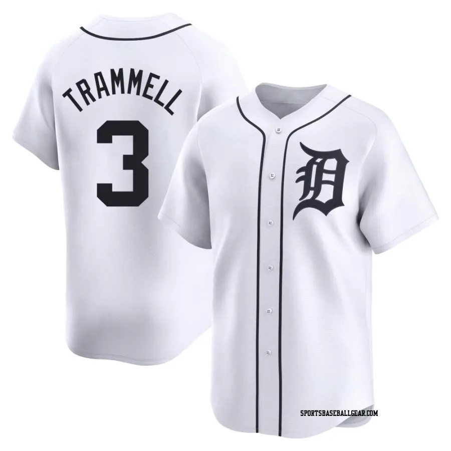 Alan Trammell Youth Detroit Tigers White Limited Home Jersey