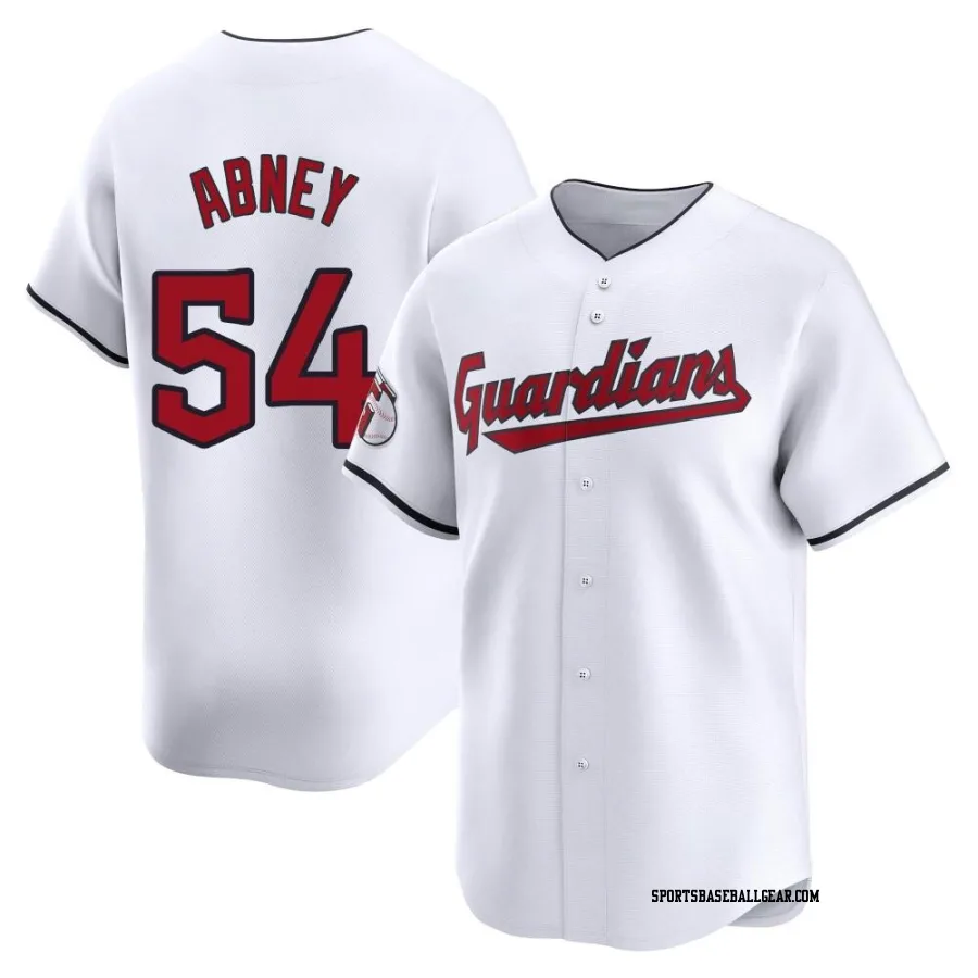 Alaska Abney Youth Cleveland Guardians White Limited Home Jersey