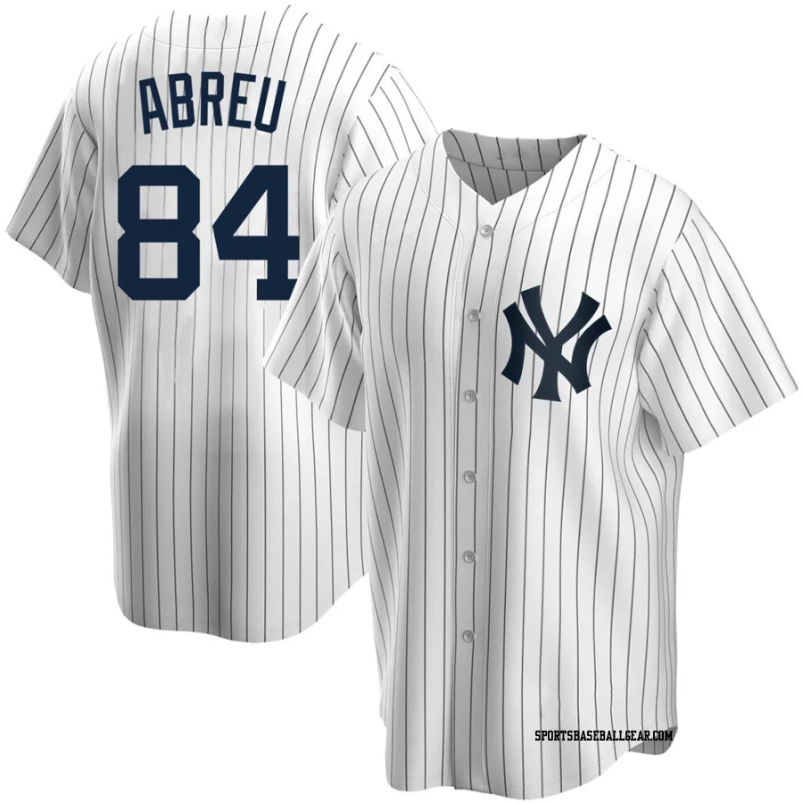 Albert Abreu Men's New York Yankees White Replica Home Jersey