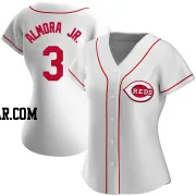Albert Almora Jr. Women's Cincinnati Reds White Replica Home Jersey