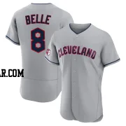 Albert Belle Men's Cleveland Guardians Gray Authentic Road Jersey