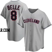 Albert Belle Youth Cleveland Guardians Gray Replica Road Jersey