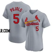 Albert Pujols Men's St. Louis Cardinals Gray Elite Road Jersey