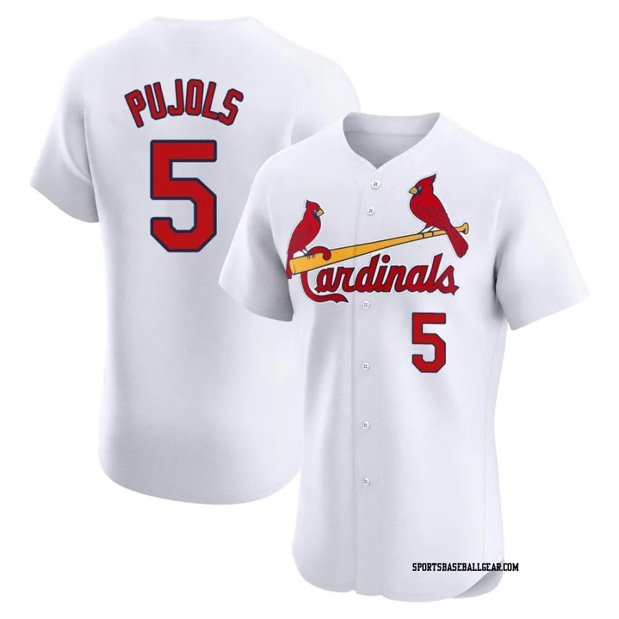 Albert Pujols Men's St. Louis Cardinals White Elite Home Jersey
