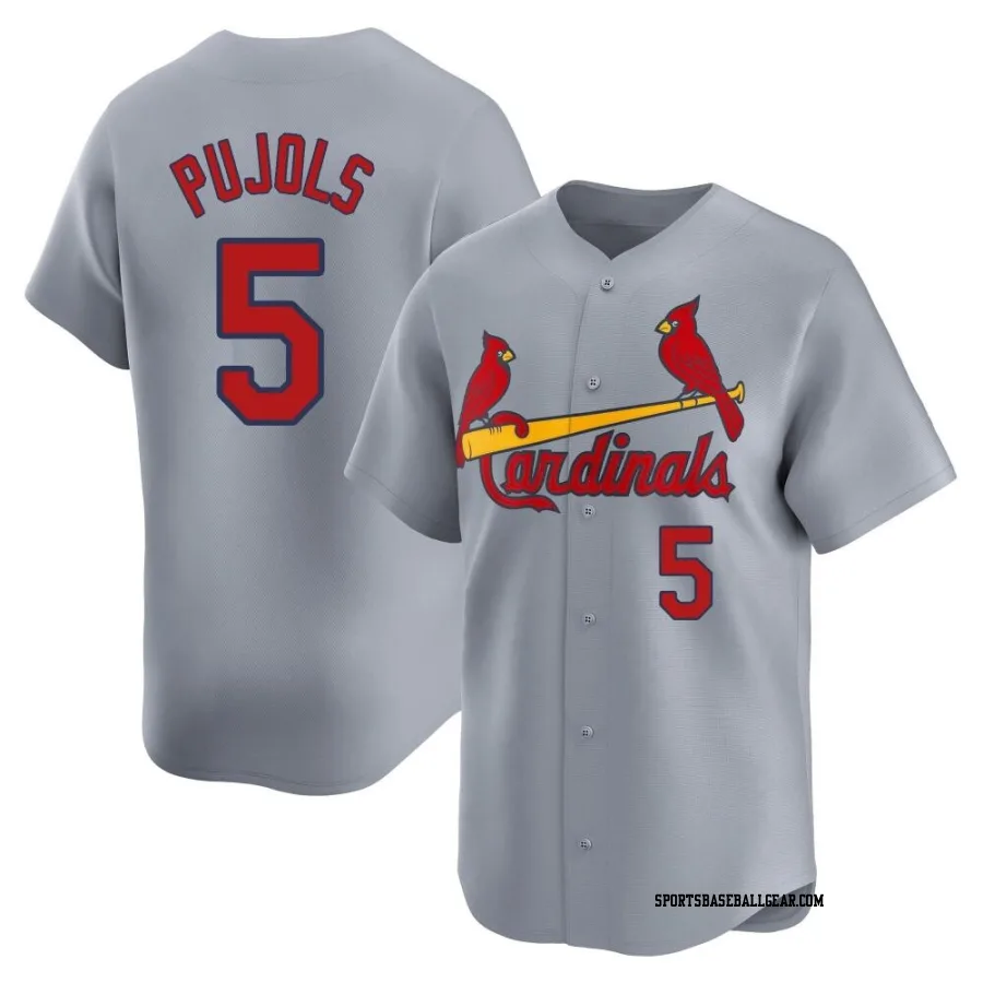 Albert Pujols Youth St. Louis Cardinals Gray Limited Away Jersey