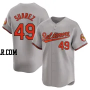 Albert Suarez Men's Baltimore Orioles Gray Limited Road Jersey