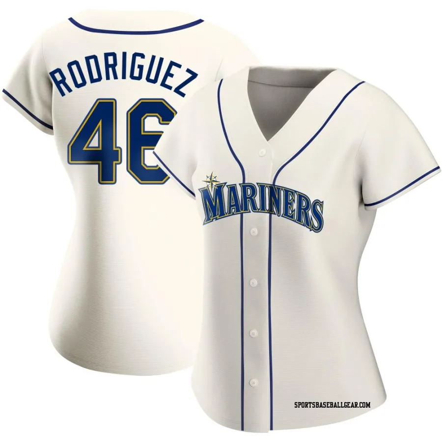 Alberto Rodriguez Women's Seattle Mariners Cream Replica Alternate Jersey