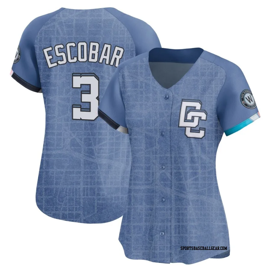 Alcides Escobar Women's Washington Nationals Blue Limited 2025 City Connect Jersey