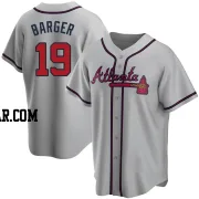 Alec Barger Youth Atlanta Braves Gray Replica Road Jersey