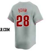 Alec Bohm Men's Philadelphia Phillies Gray Limited Away Jersey
