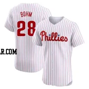 Alec Bohm Men's Philadelphia Phillies White Elite Home Jersey